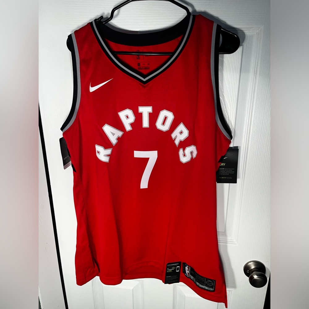 $110 Nike Toronto Rapters Kyle Lowry #7 Icon Edition Swingman Jersey Women's XXL